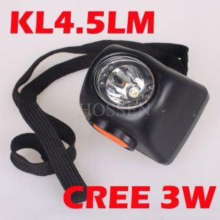 Cree 3W LED Cordless KL4.5LM Miner Headlamp Light LI ion Battery LCD