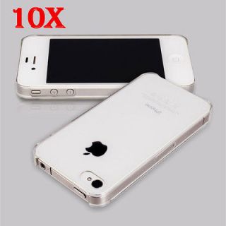 Wholesale 10pcs/Lot Clear Crystal Snap On Hard Case Cover for iPhone