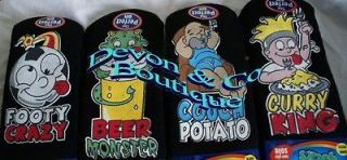 Mens Gripper Novelty Socks Curry King, Footy Crazy, Beer Monster