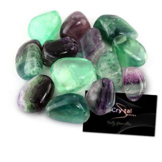 Tumbled Fluorite Stones Large 1 Natural Reiki Healing Crystals Wicca