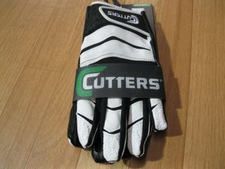 Cutters Adult s C Tack Revolution Football Gloves   White Medium NEW