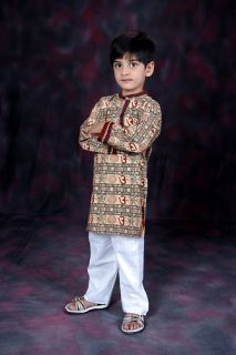 Kids Boys Birthday Boy Kurta Paijama Dress Set Indian Traditional