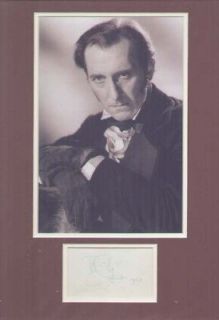 PETER CUSHING SIGNED AUTOGRAPH