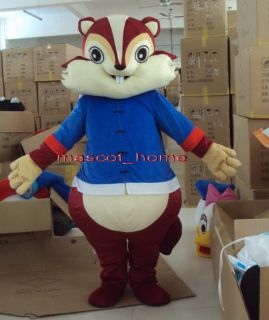 New Big Squirrel Chipmunk Mascot Costume Cartoon Suit