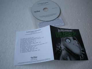 Frankenweenie Unleashed Promo CD Album V/A Robert Smith, Karen O