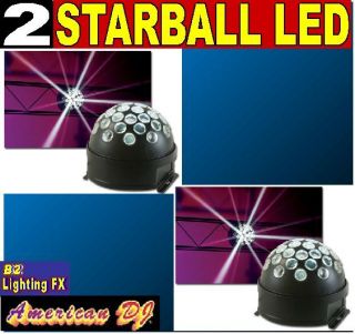 Pack of 2 STARBALL LED simulate a disco ball dance floor club fx B2DJ