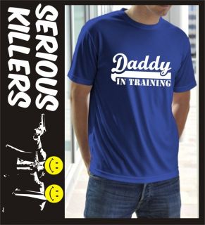 Daddy in training funny mens T shirt gift idea for a man dad to be F8