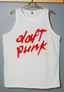 NWT Daft Punk Scratch Turntable DJ Ed Banger Dance Trance Tank Top S,M