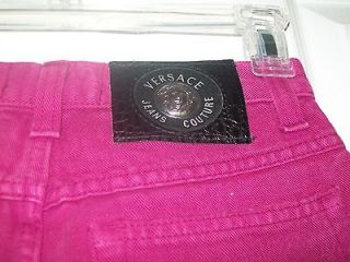 Newly listed VTG SEXY VERSACE COUTURE JEANS DENIM PANTS FUCHSIA PURPLE