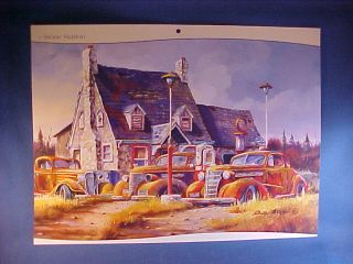 ,1939 Chevy Standard/Maste r Deluxe barn find junkyard Dale Klee art
