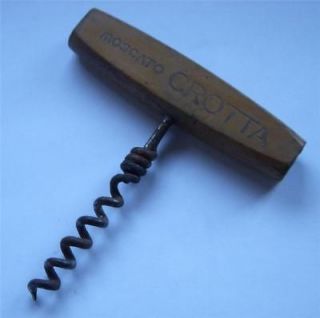 Vintage Moscato Crotta corkscrew
