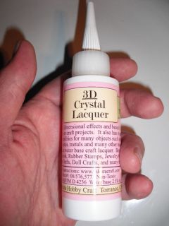 D00340 3D Crystal Lacquer 2oz Bottle / OOAK, Crafts