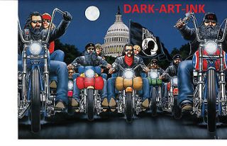 David Mann Art Run To The Wall Easyriders Print Harley Davidson POW