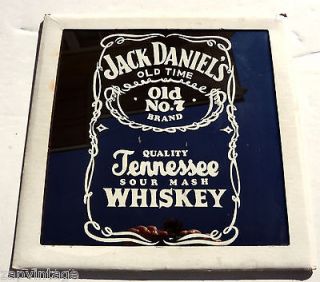 NEW 1980s JACK DANIELS Glass Advertising Glass MIRROR   New Old Stock