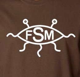 Flying Spaghetti Monster T Shirt Pastafarianism Atheism FSM cotton tee