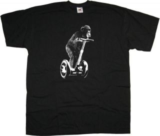 CHIMPANZEE ON A SEGWAY T SHIRT OLD SKOOL HOOLIGANS ORIG