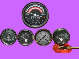 David Brown Gauges Set Tachometer, Ampere,Oil,Tem p,Fuel