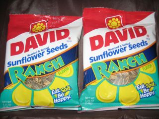 Davids Sunflower Seeds Ranch Flavor 2 5.25 oz bags
