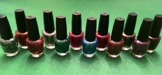 OPI NAIL POLISH MUPPETS COLLECTION SIMPLY MOI Set of 12 Glitters Reds