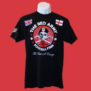 ARMY T SHIRT/Jersey Manchester United Soccer FIRM 2 Hooligans England