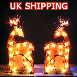higaga day Outdoor Party Decoration LED Reindeer Fairy Colorful Light