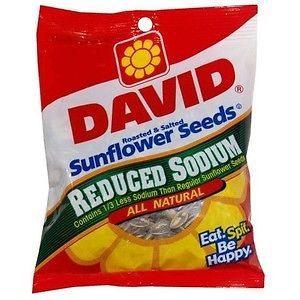 David Roasted & Salted Reduced Sodium Sunflower Seeds 5.25 oz ( 2