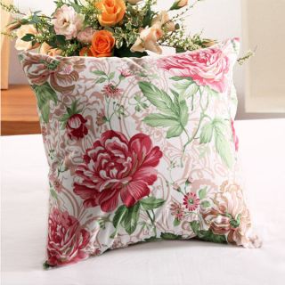 Decorative Throw Lumbar Pillow Case Cushion Sofa Bed Cover Flower