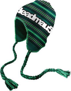 Deadmau5 Logo Striped Ear Flap Peruvian Adult Beanie Hat