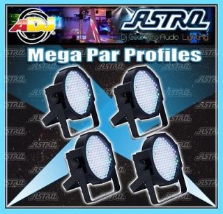 American DJ (4)Mega Par Low Profile RGB LED Stage DJ Light Wash Up