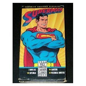Superman Animated Saboteurs Mechanical Monsters VHS 3 cartoons