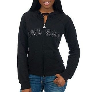69 DEREON Metallic Patchwork Logo * STUDDED * Higher Learning Hoodie