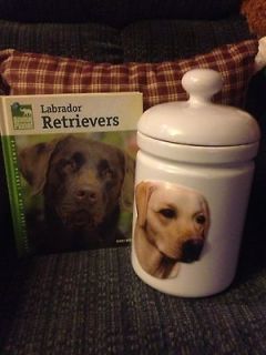 Xpres Ceramic YELLOW LAB Dog Treat Cookie Jar 1999 /Animal Planet