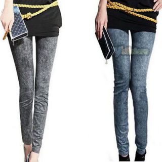 New Denim Jeans women Sexy Leggings Tights Skinny Pants Jean Legging