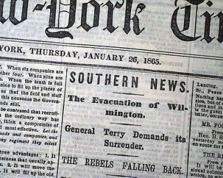 CITY POINT VA Virginia & Wilmington NC North Carolina 1865 Civil War
