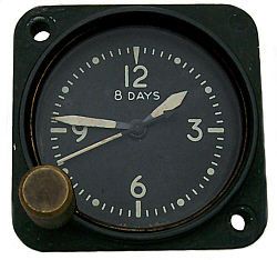WWII 8 Day Aircraft Clock
