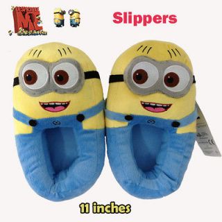 Despicable Me Minion Plush Stuffed Slippers Cuddly Soft Toy Jorge Warm