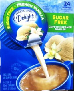 International Delight French Vanilla Creamer Singles Sugar Free