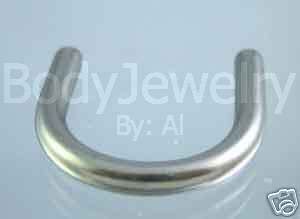 10g 2.5mm Septum Ring Retainer Surgical Steel 7/16