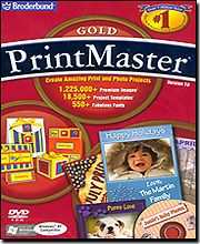 18 GOLD Print Master Desktop Publishing Software   BRAND NEW IN BOX