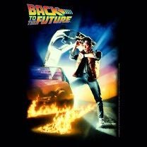 the Future Movie Poster Marty McFly Delorean Licensed Tee Shirt S 3XL