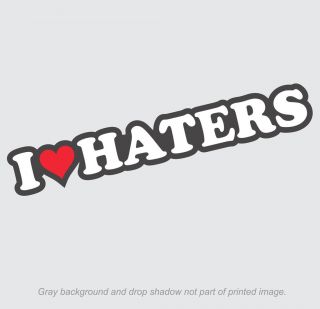 Heart Haters Sticker   Decal, Love. dgk car hate