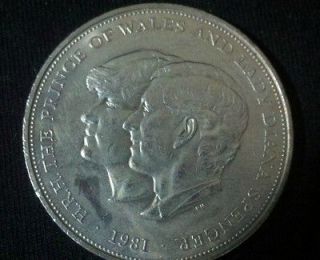 1981 Prince of Wales and Lady Diana Spencer Crown Commemorative Coin