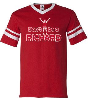 Dont Be A Richard Retro Ringer T Shirt Tee Funny Simmons Fitness