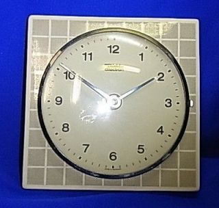Vintage German Porcelain Wall Clock Diehl dilectron #AS