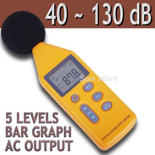 Digital Sound Pressure Level Meter Noise Decibel 130 dB