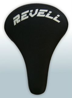 Revell Padded BMX Dirt Jump Seat Saddle Cr Mo Rail BLACK   NEW