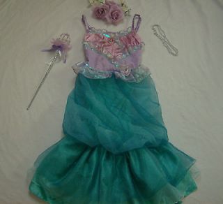 Disney Princess Little Mermaid Ariel Costume girl dress up S 3 4