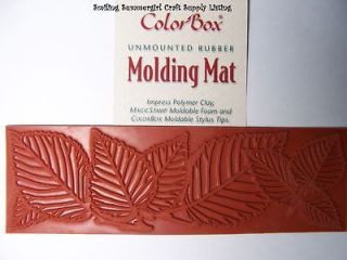 Leaf Border Polymer Molding Mat Texture Rubber Stamp