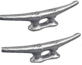 MARINE DOCK CLEAT 4 GALVANIZED OPEN BASE BOAT 2 PACK