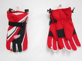 Detroit Red Wings Nylon Winter Sky Gloves Large